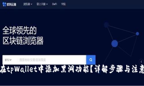 如何在tpWallet中添加黑洞功能？详解步骤与注意事项